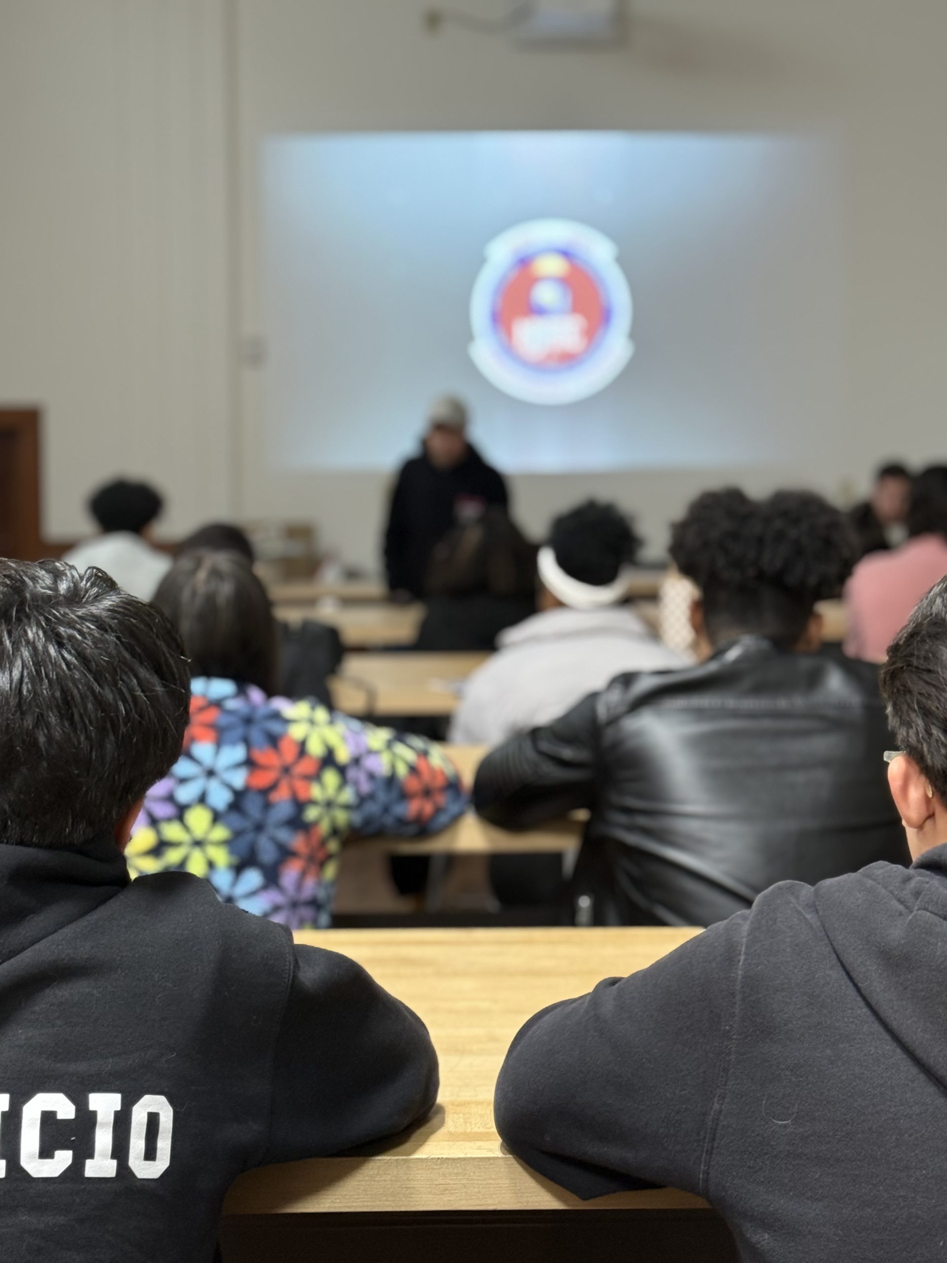 Students at presentation